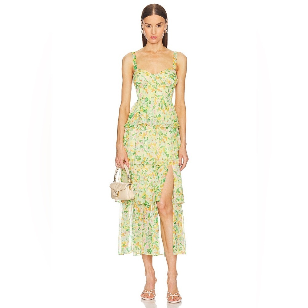 Midsummer Dress in Yellow Green Multi
ASTR the Label